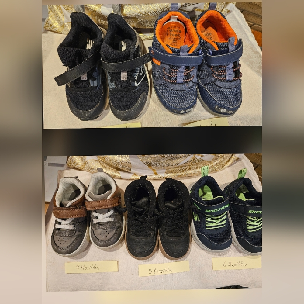 Kids Toddler Shoes 5 Pairs